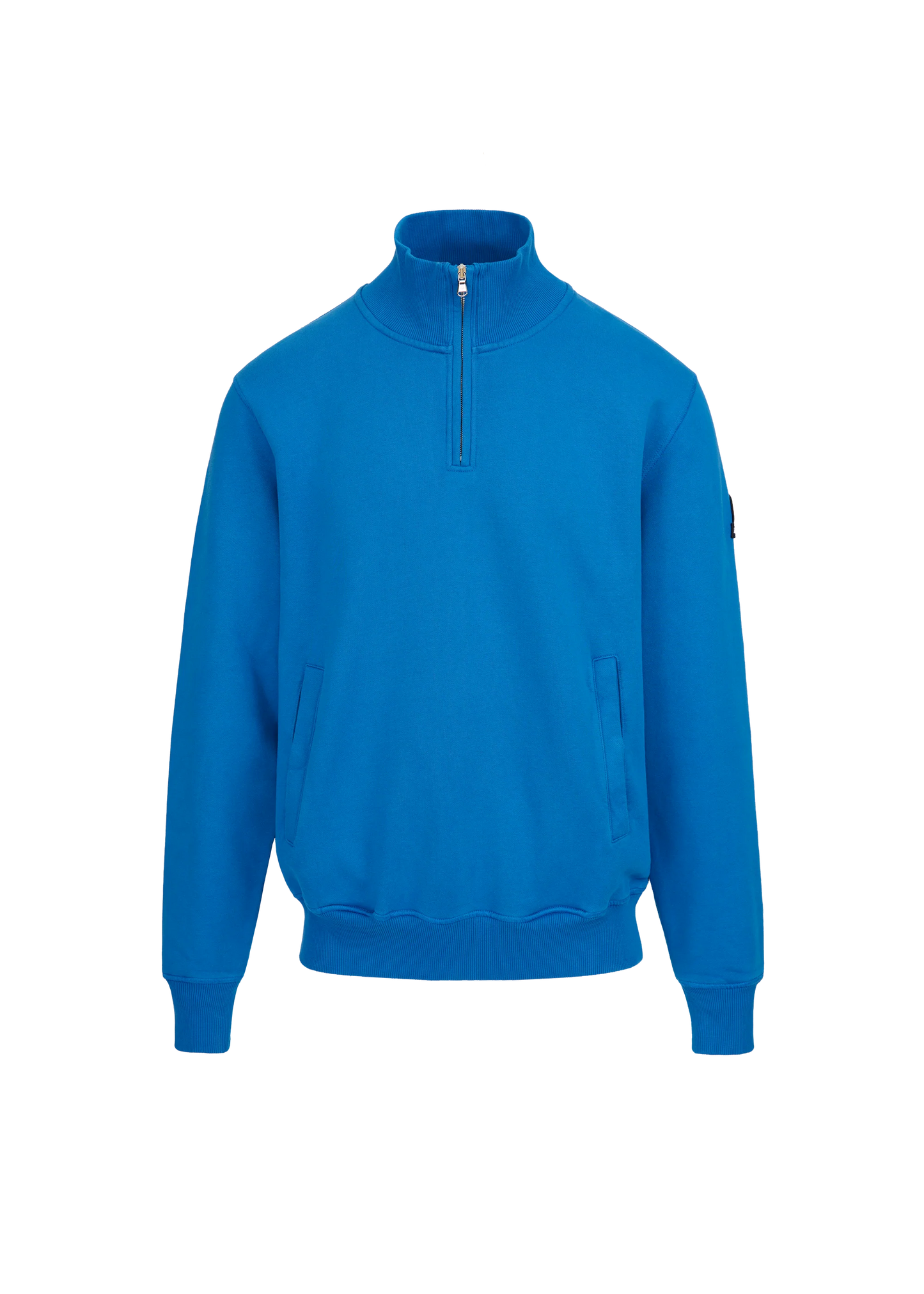 SANDBANKS QUARTER ZIP COTTON FLEECE SWEATSHIRT COBALT BLUE 3XL RRP £175 BNWT