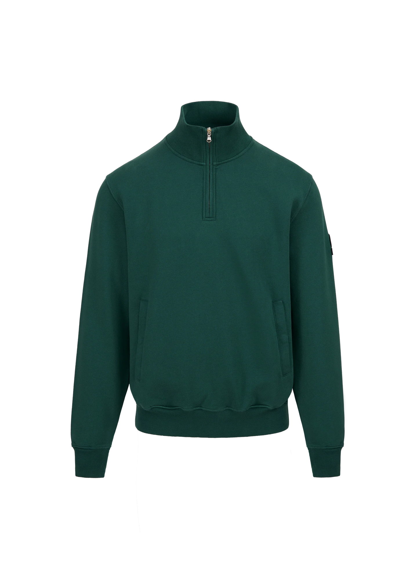 SANDBANKS QUARTER ZIP COTTON FLEECE SWEATSHIRT EMERALD GREEN 3XL RRP £175 BNWT