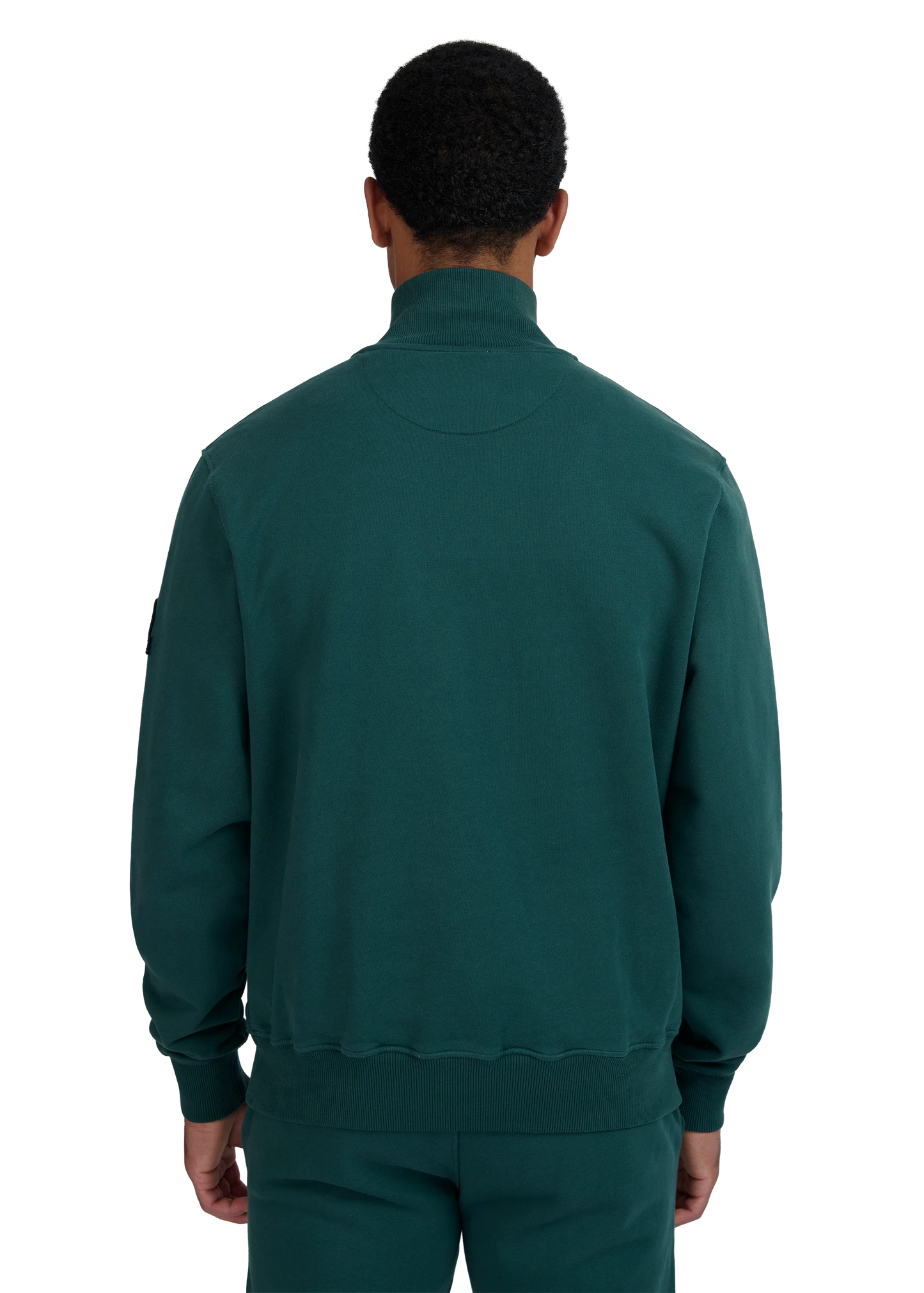 SANDBANKS QUARTER ZIP COTTON FLEECE SWEATSHIRT EMERALD GREEN 3XL RRP £175 BNWT