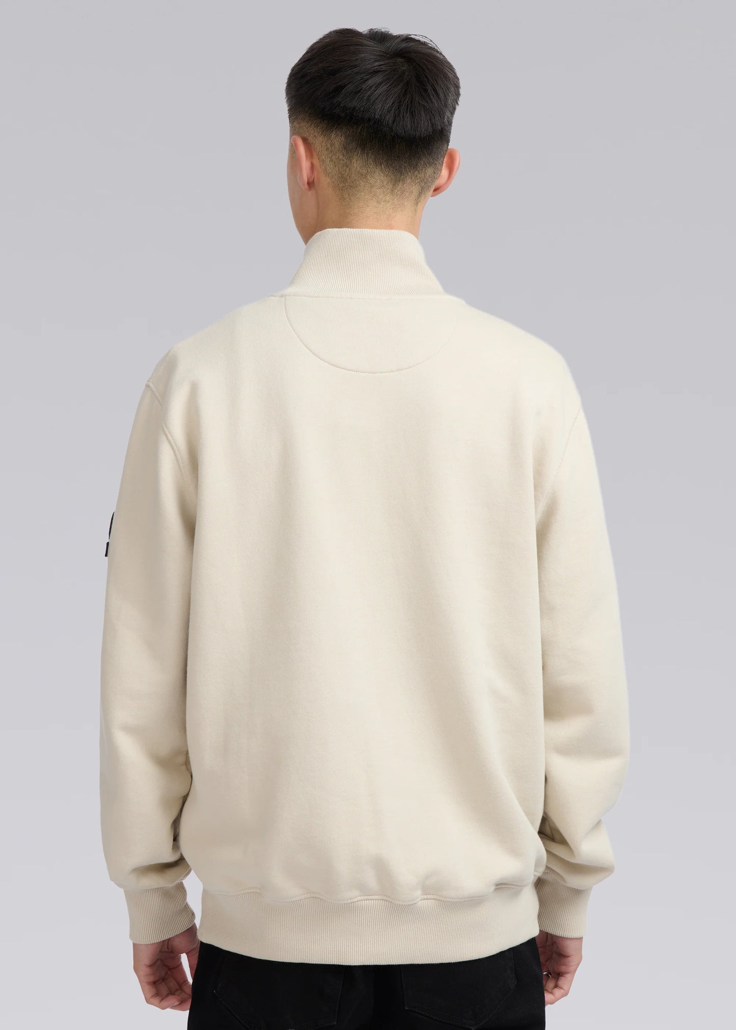 SANDBANKS FLEECE COTTON QUARTER ZIP SWEATSHIRT STONE BEIGE XL RRP £185 BNWT