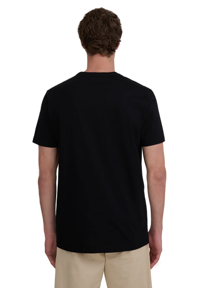 SANDBANKS BADGE LOGO SLIM FIT T-SHIRT BLACK RRP £85 BNWT