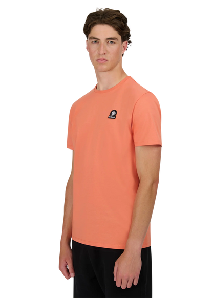 SANDBANKS BADGE LOGO COTTON T-SHIRT CORAL ORANGE 2XL RRP £85 BNWT