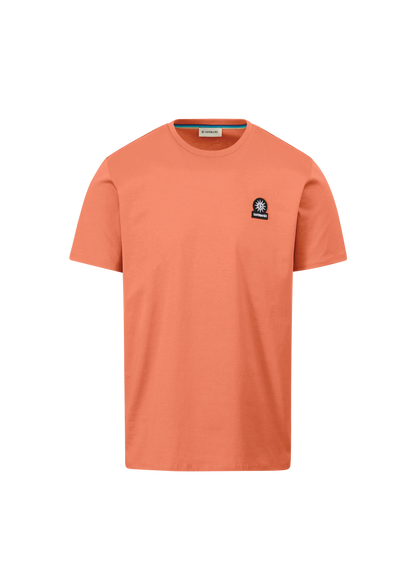 SANDBANKS BADGE LOGO COTTON T-SHIRT CORAL ORANGE 2XL RRP £85 BNWT