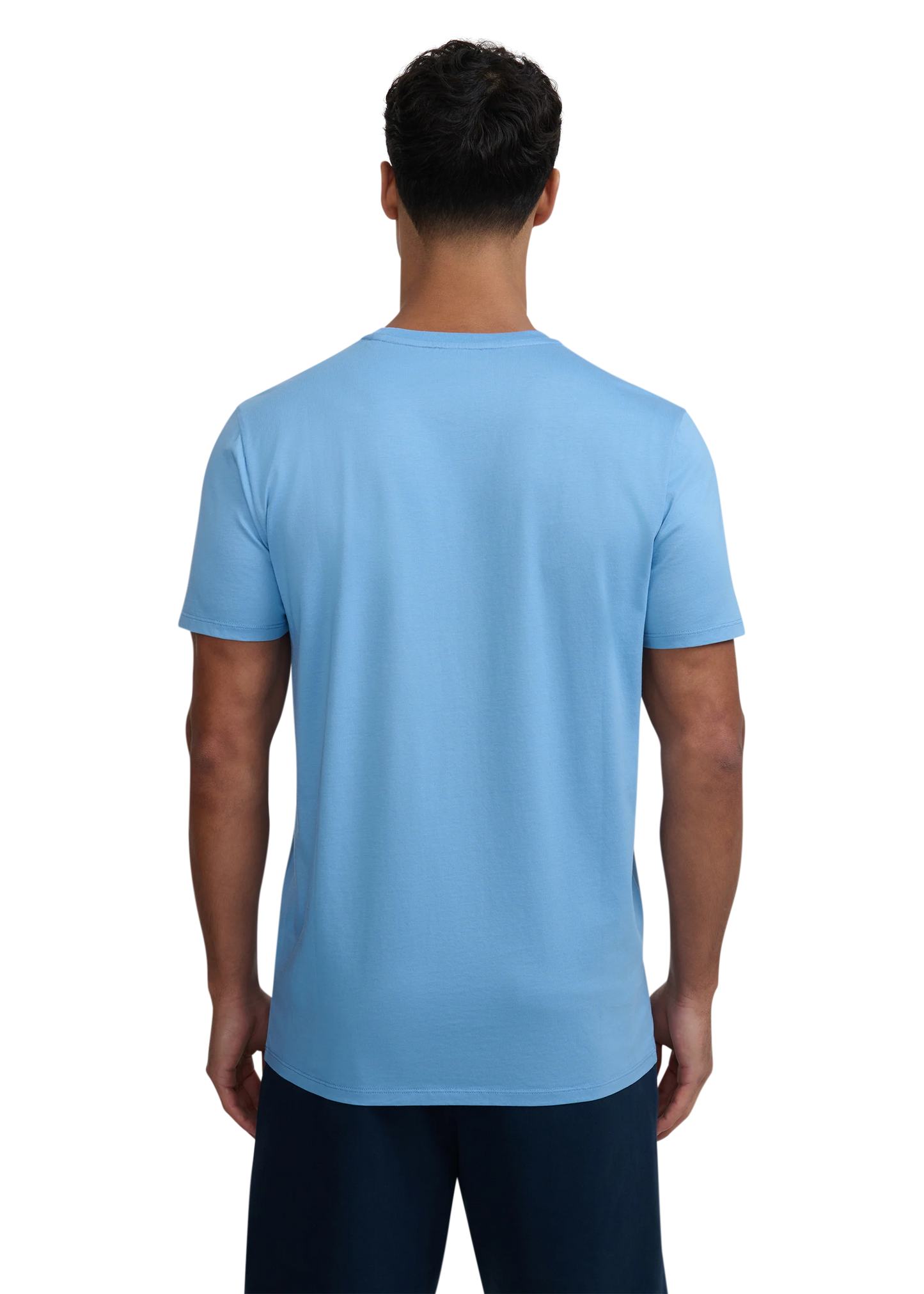 SANDBANKS BADGE LOGO SLIM FIT T-SHIRT DUSTY BLUE RRP £85 BNWT