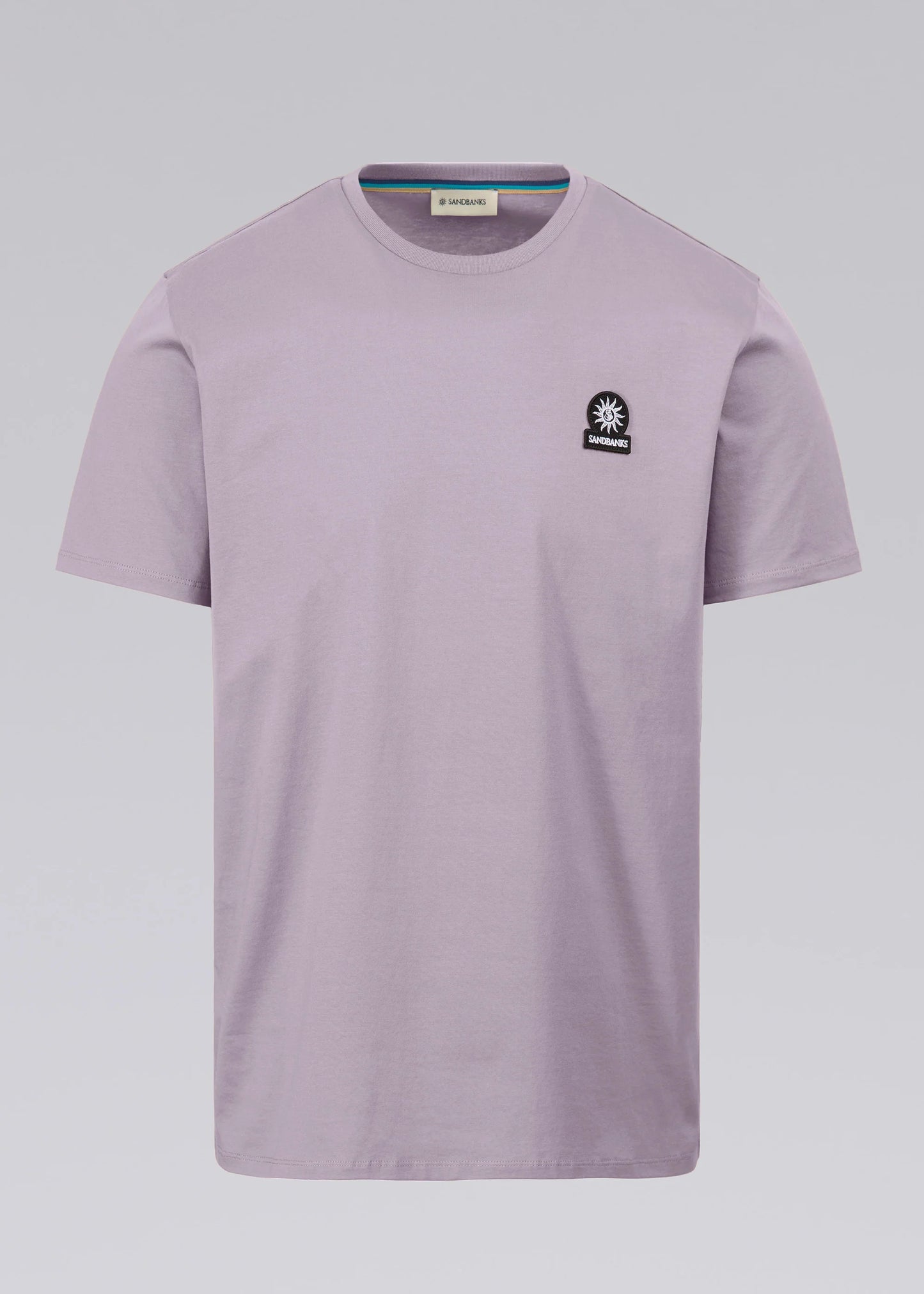 SANDBANKS BADGE LOGO COTTON T-SHIRT LILAC SLIM FIT 4XL RRP £85 BNWT