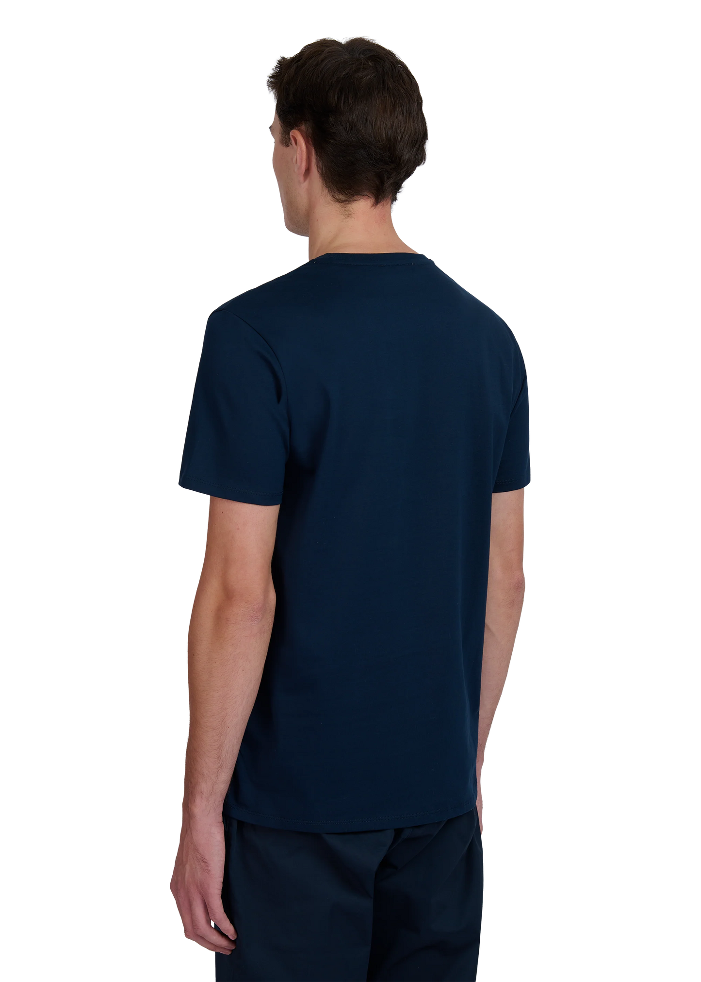 SANDBANKS BADGE LOGO SLIM FIT T-SHIRT NAVY BLUE RRP £85 BNWT
