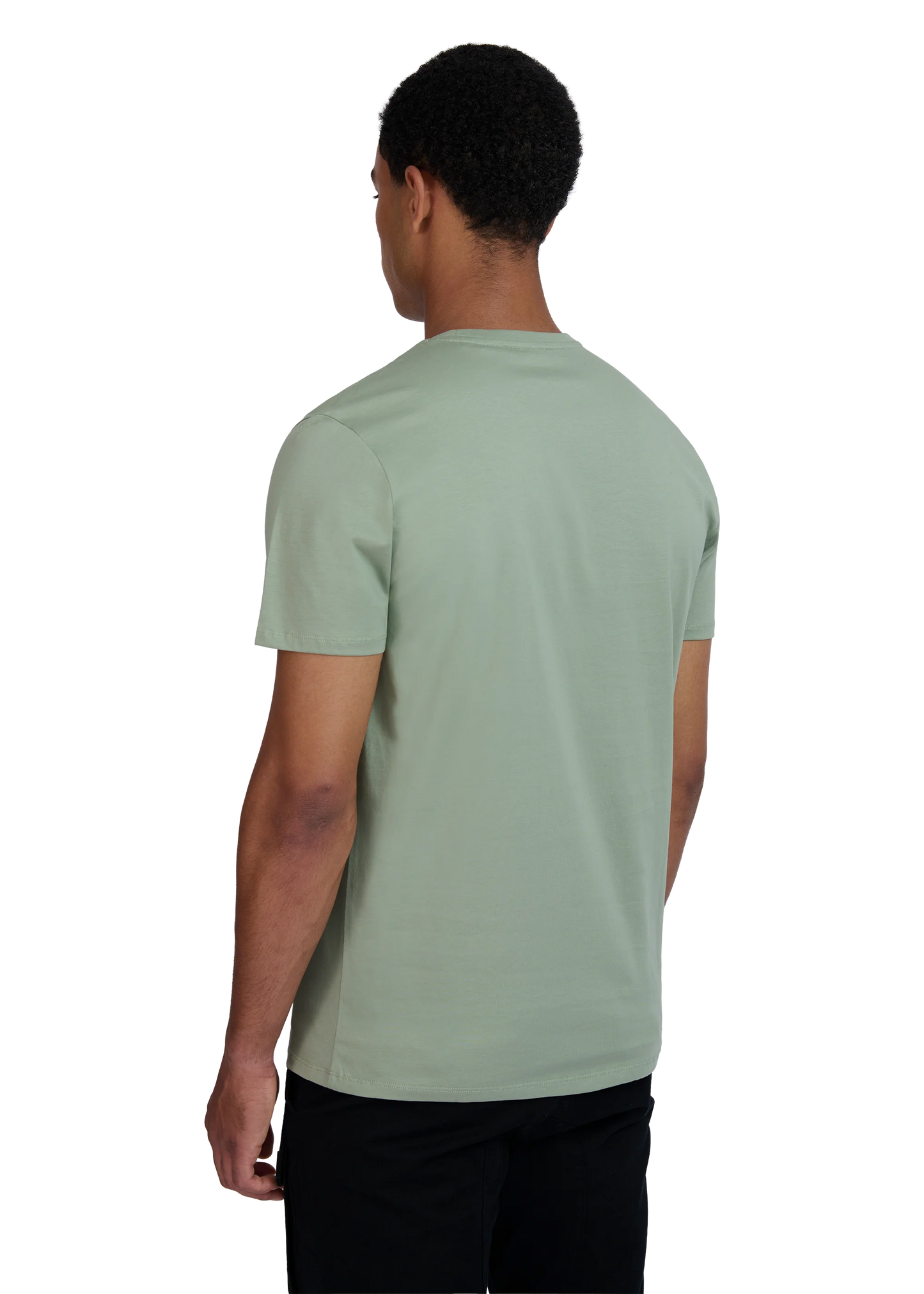SANDBANKS BADGE LOGO SLIM FIT T-SHIRT SAGE GREEN RRP £85 BNWT