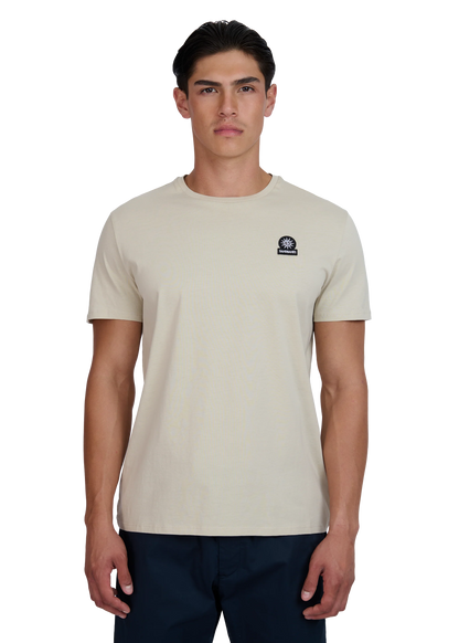 SANDBANKS BADGE LOGO COTTON T-SHIRT STONE BEIGE 4XL RRP £85 BNWT