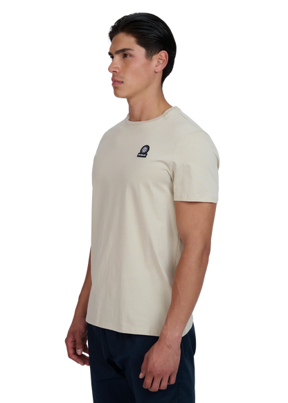 SANDBANKS BADGE LOGO COTTON T-SHIRT STONE BEIGE 4XL RRP £85 BNWT