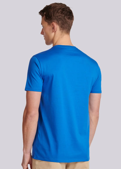 SANDBANKS BADGE LOGO SLIM FIT T-SHIRT NAUTICAL BLUE RRP £85 BNWT