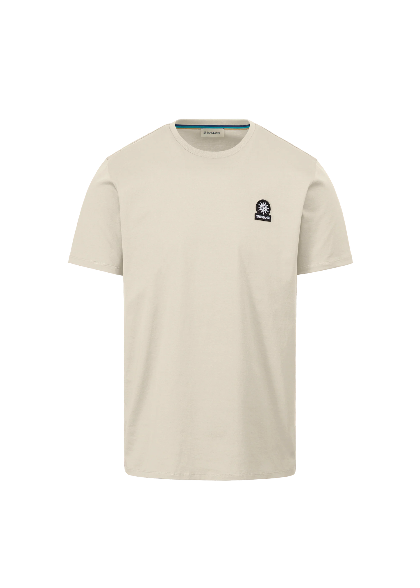 SANDBANKS BADGE LOGO COTTON T-SHIRT STONE BEIGE 4XL RRP £85 BNWT