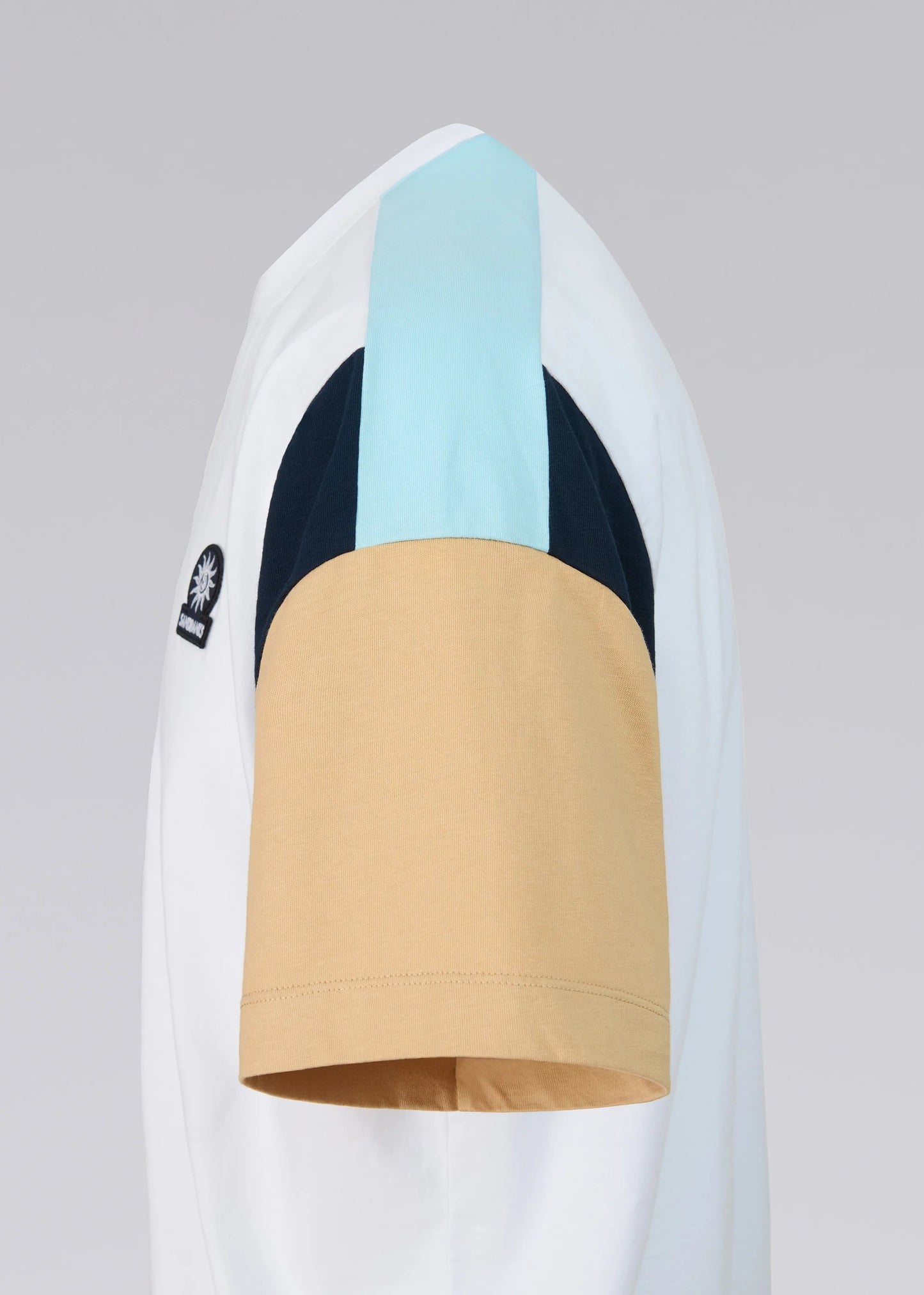 SANDBANKS BADGE LOGO RELAXED PANEL COTTON T-SHIRT WHITE 3XL RRP £90 BNWT