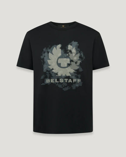 BELSTAFF METRO PHOENIX GRAPHIC LOGO COTTON T-SHIRT BLACK RRP £60 BNWT