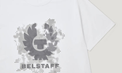 BELSTAFF METRO PHOENIX GRAPHIC LOGO COTTON T-SHIRT WHITE RRP £60 BNWT