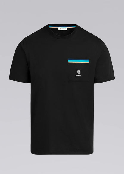 SANDBANKS BADGE LOGO MERCERISED COTTON POCKET T-SHIRT BLACK 4XL RRP £95 BNWT
