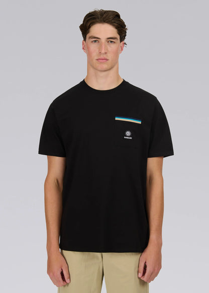 SANDBANKS BADGE LOGO MERCERISED COTTON POCKET T-SHIRT BLACK 4XL RRP £95 BNWT