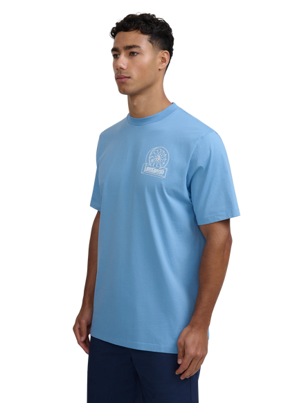 SANDBANKS 3D LOGO COTTON T-SHIRT DUSTY BLUE SLIM FIT 5XL RRP £95 BNWT