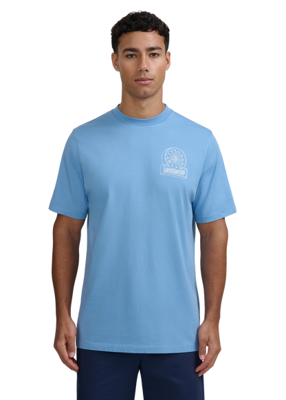 SANDBANKS 3D LOGO COTTON T-SHIRT DUSTY BLUE SLIM FIT 5XL RRP £95 BNWT