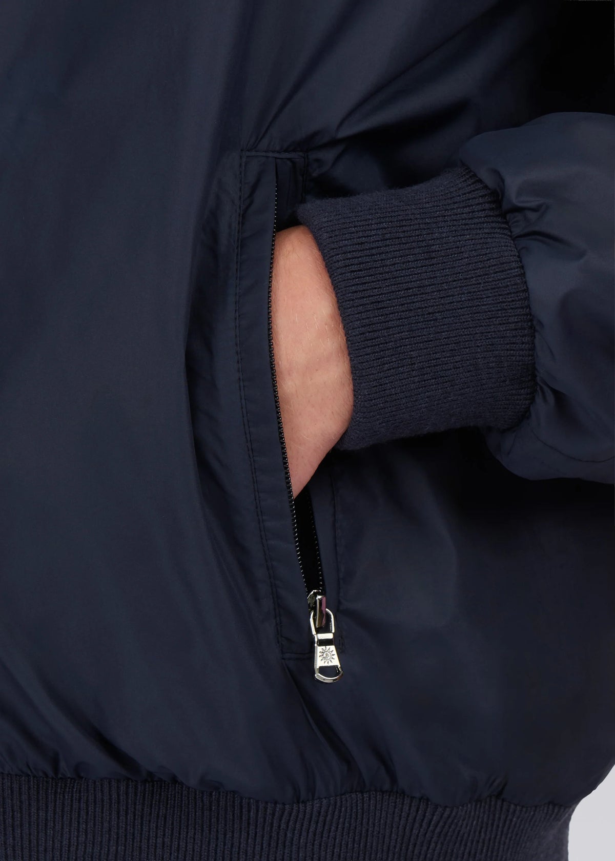 SANDBANKS REVERSIBLE FUNNEL NECK BOMBER JACKET NAVY/STONE BEIGE XL RRP £325 BNWT