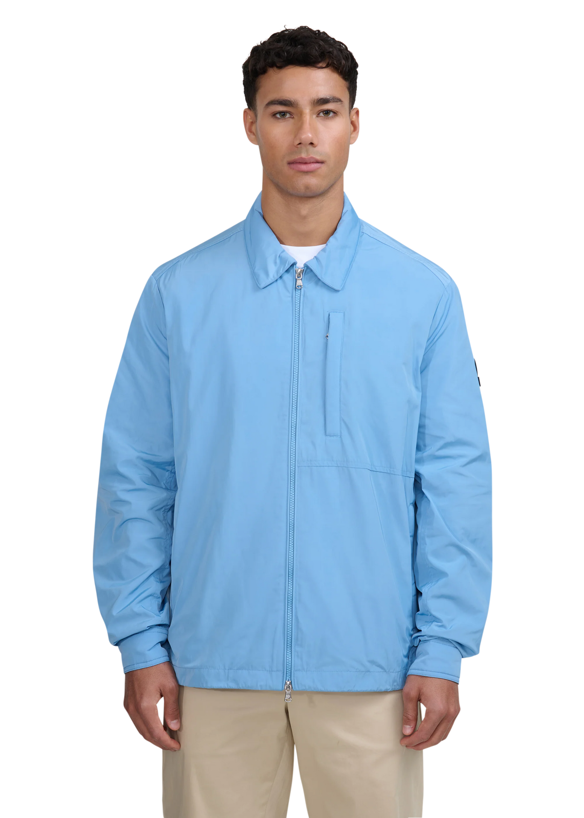 SANDBANKS UTILITY ZIP UP POLYESTER OVERSHIRT JACKET DUSTY BLUE XL RRP £295 BNWT