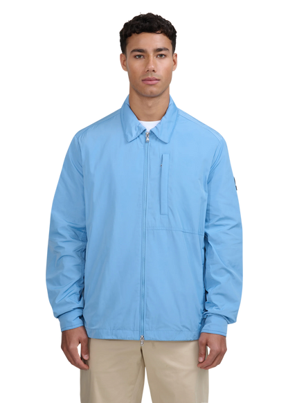 SANDBANKS UTILITY ZIP UP POLYESTER OVERSHIRT JACKET DUSTY BLUE XL RRP £295 BNWT