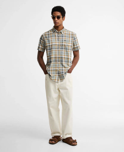 BARBOUR BAYCLIFF SHORT SLEEVE COTTON SHIRT WHISPER WHITE LARGE RRP £65 BNWT