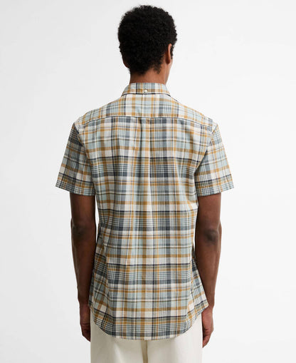BARBOUR BAYCLIFF SHORT SLEEVE COTTON SHIRT WHISPER WHITE LARGE RRP £65 BNWT