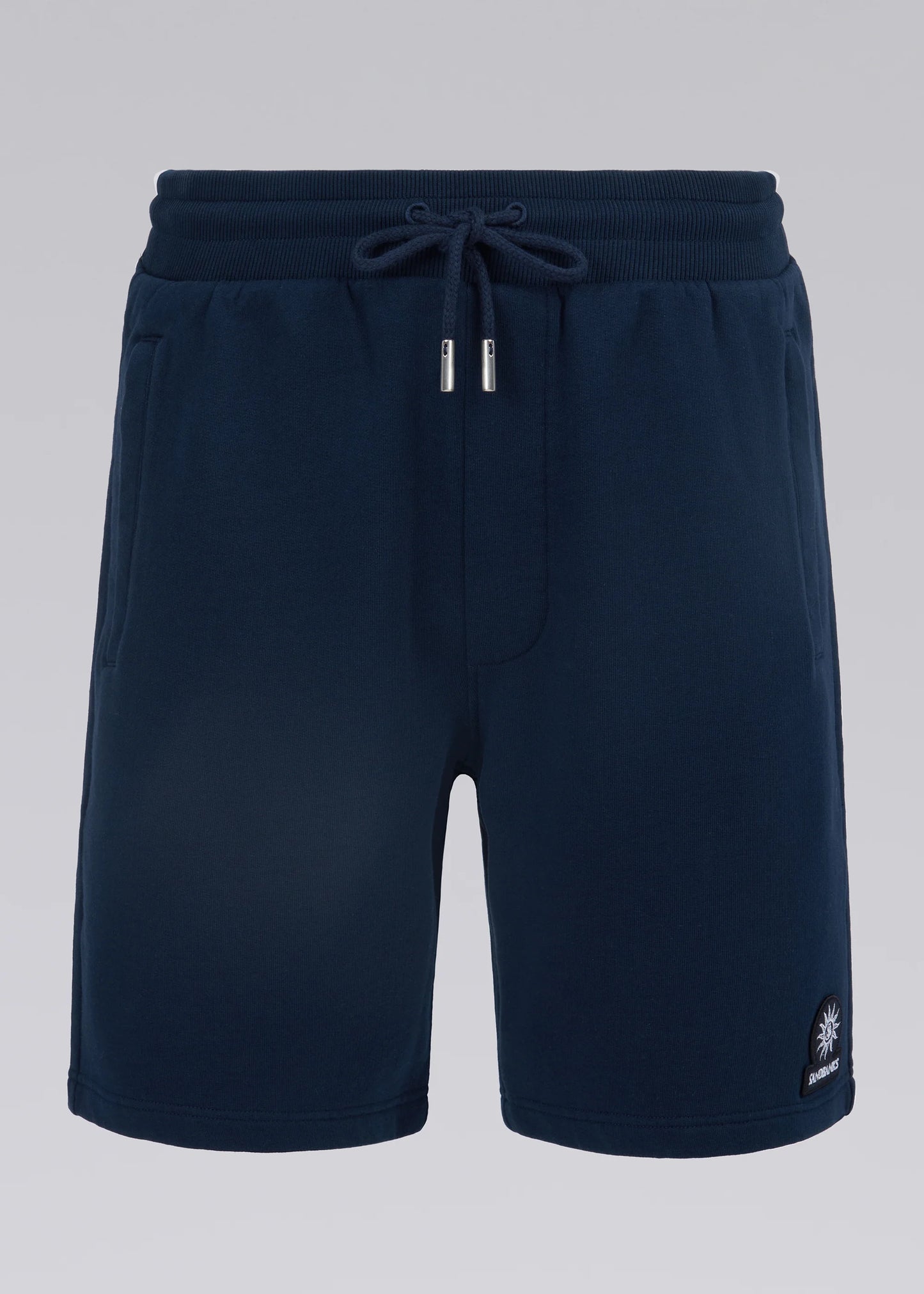 SANDBANKS BADGE LOGO SWEATSHORTS NAVY BLUE RRP £125 BNWT