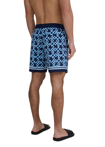 SANDBANKS MOSAIC RESORT SWIM SHORTS NAVY BLUE 2XL RRP £135 BNWT