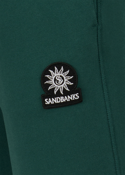 SANDBANKS COTTON FLEECE JOGGERS TRACK PANTS EMERALD GREEN XL RRP £145 BNWT