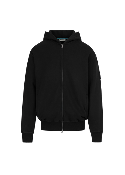 SANDBANKS COTTON FLEECE ZIPPED HOODED HOODIE SWEATSHIRT BLACK 3XL RRP £225 BNWT
