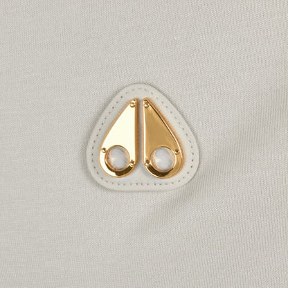 MOOSE KNUCKLES CRESCENT GOLD SERIES COTTON T-SHIRT BEIGE RRP £124 BNWT