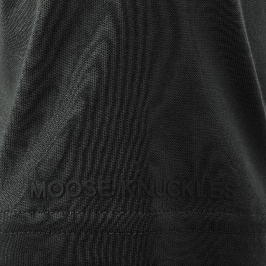 MOOSE KNUCKLES DALON POCKET COTTON T-SHIRT CEMENT GREY RRP £100 BNWT