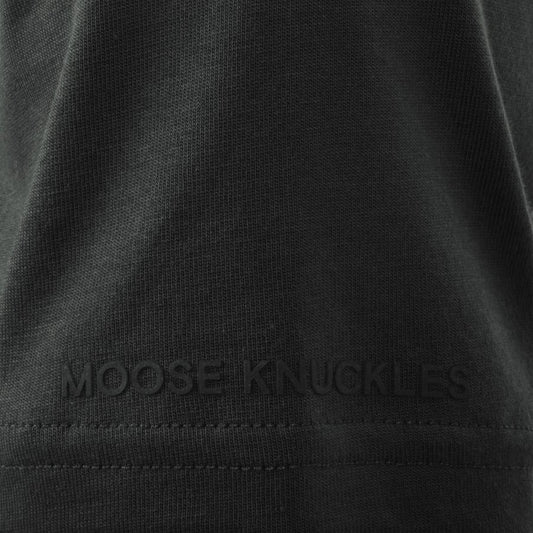 MOOSE KNUCKLES DALON POCKET COTTON T-SHIRT CEMENT GREY RRP £100 BNWT