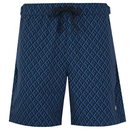 MOOSE KNUCKLES HIDE & SWIM SWIM SHORTS NAVY MARINA BLUE & BLACK LARGE RRP £195