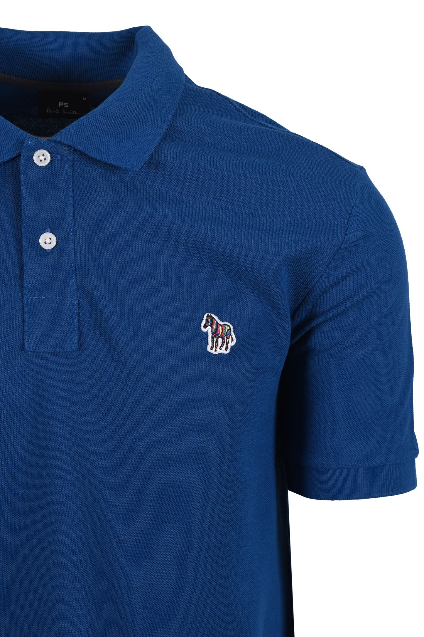PAUL SMITH ZEBRA PIQUE COTTON POLO SHIRT DARK ROYAL BLUE (46F) 2XL RRP £90 NEW