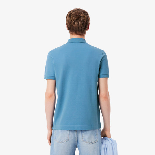 LACOSTE PIQUE COTTON POLO SHIRT TONAL CROC LOGO BLUE (8) 3XL RRP £95 BNWT