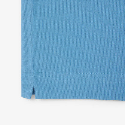 LACOSTE PIQUE COTTON POLO SHIRT TONAL CROC LOGO BLUE (8) 3XL RRP £95 BNWT