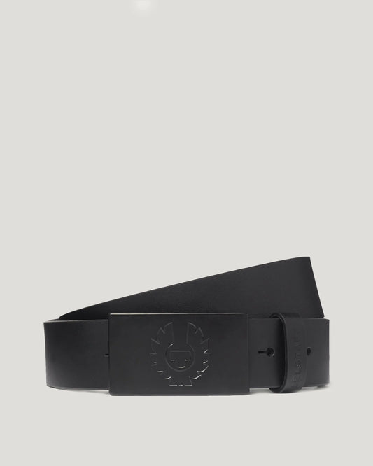 BELSTAFF PHOENIX BUCKLE CALF LEATHER BELT BLACK XL (36 TO 38 WAIST) RRP £80 BNWT
