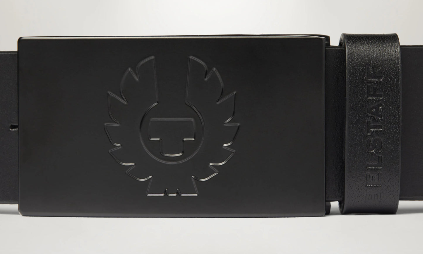 BELSTAFF PHOENIX BUCKLE CALF LEATHER BELT BLACK XL (36 TO 38 WAIST) RRP £80 BNWT