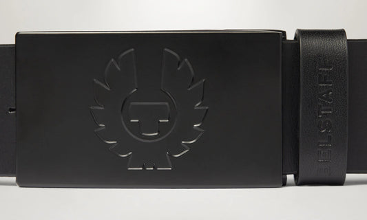 BELSTAFF PHOENIX BUCKLE CALF LEATHER BELT BLACK XL (36 TO 38 WAIST) RRP £80 BNWT