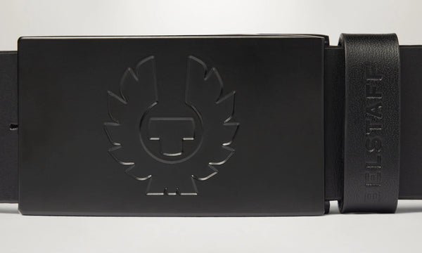 BELSTAFF PHOENIX BUCKLE CALF LEATHER BELT BLACK XL (36 TO 38 WAIST) RRP £80 BNWT