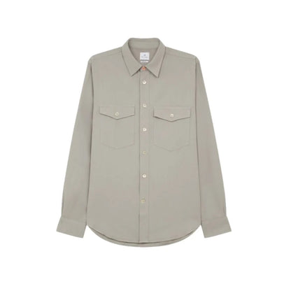 PAUL SMITH PS COTTON LONG SLEEVE SHIRT SMOKE GREY MEDIUM RRP £165 BNWT
