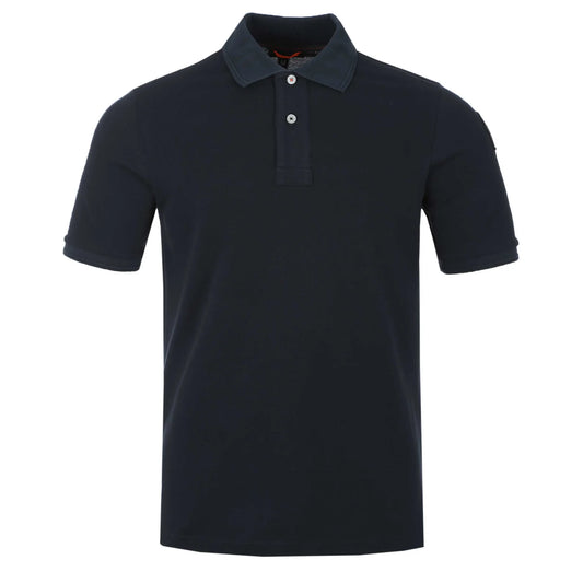 PARAJUMPERS GANGAPUMA PIQUE COTTON POLO SHIRT NAVY BLUE 3XL RRP £100 BNWT
