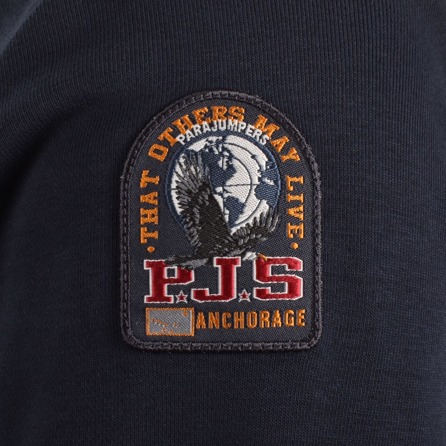 PARAJUMPERS K2 CREW NECK COTTON FLEECE SWEATSHIRT NAVY BLUE RRP £160 BNWT