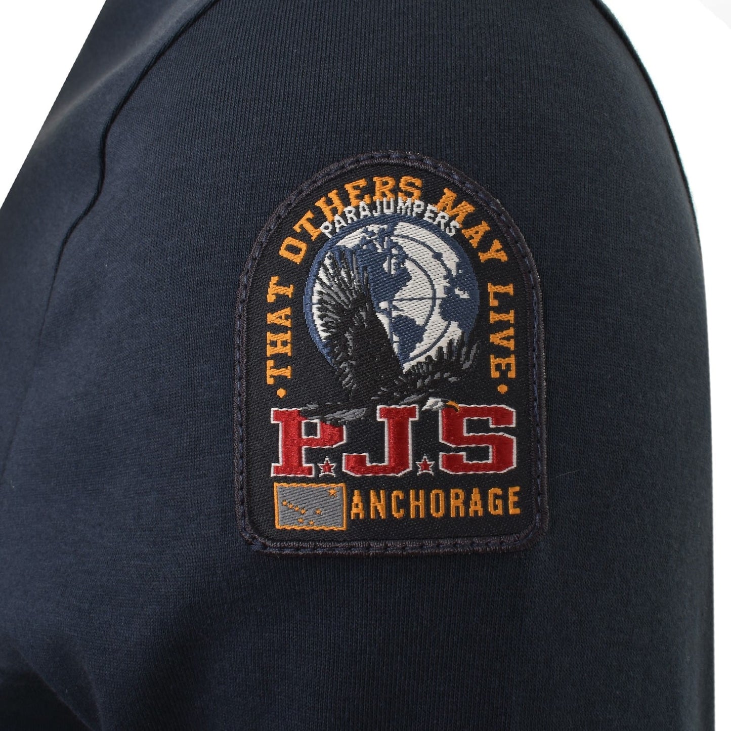 PARAJUMPERS KIP LONG SLEEVE COTTON T-SHIRT NAVY BLUE RRP £80 BNWT