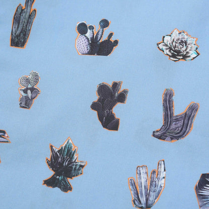 PAUL SMITH PS CACTUS PRINT SHORT SLEEVE COTTON SHIRT BLUE 2XL RRP £145 BNWT