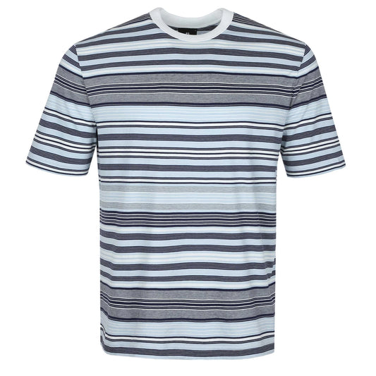 PAUL SMITH PS CASUAL FIT STRIPED COTTON T-SHIRT BLUE 2XL RRP £90 BNWT