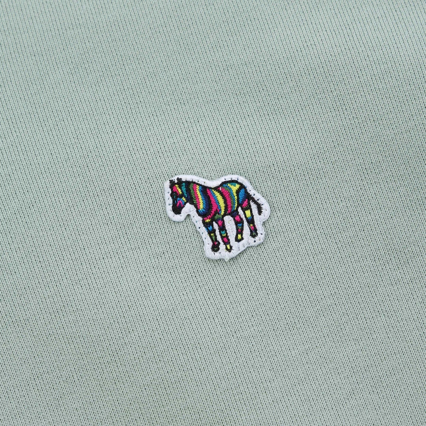 PAUL SMITH PS COTTON FLEECE QUARTER ZIP SWEATSHIRT PALE GREEN XL RRP £135 BNWT