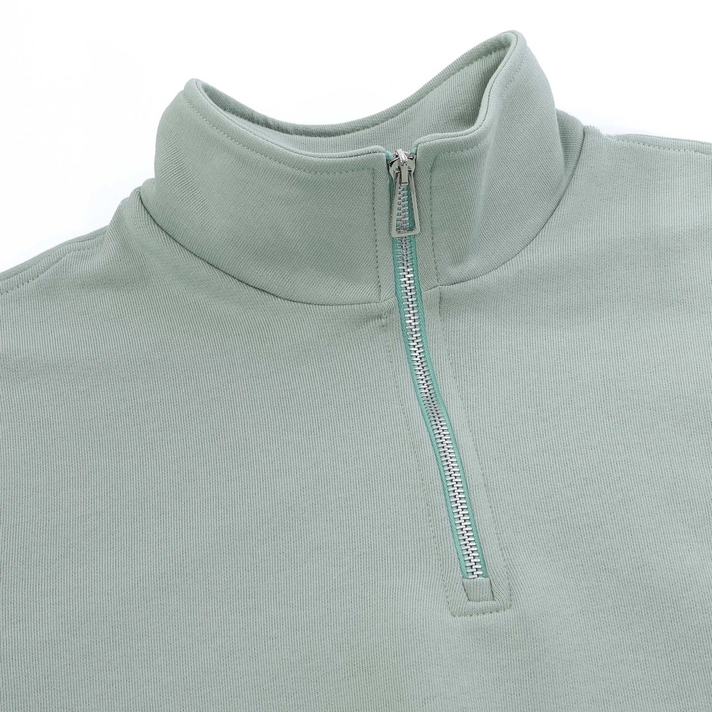 PAUL SMITH PS COTTON FLEECE QUARTER ZIP SWEATSHIRT PALE GREEN XL RRP £135 BNWT